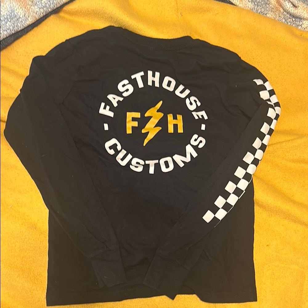 Black Long Sleeve FASTHOUSE Tee for Kids